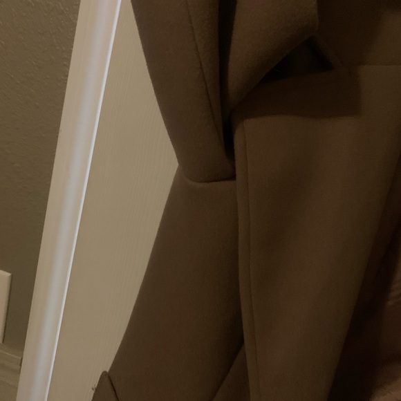 Collared Tan Trench Coat - Picture 2 of 12
